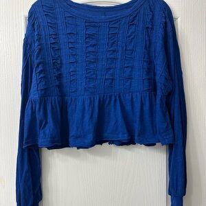 Anthropologie crop top cotton size small